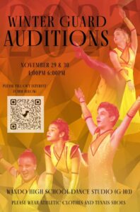 Winter Guard Auditions for 2023 Season on 29-30 November