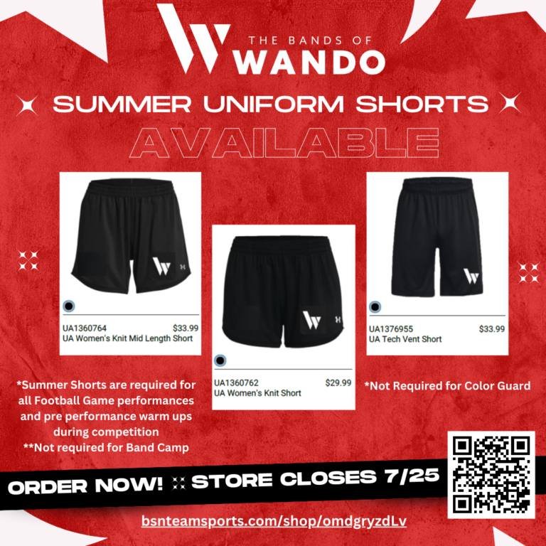 Order Your Summer Uniform Shorts!